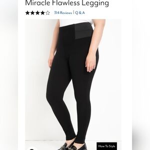 Eloquii Black Miracle Leggings Size 20NWT